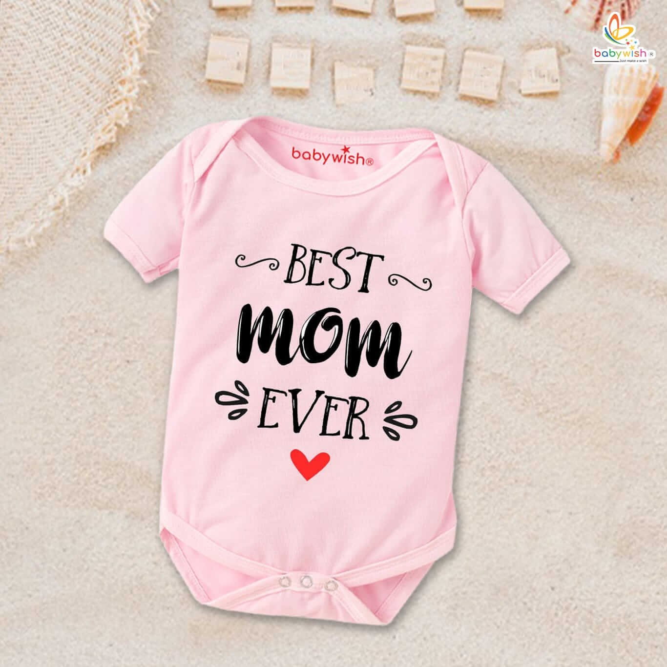 Mother's Day Special Baby Outfit, Half Sleeve Unisex Romper Onesies for Newborn Baby, Soft Cotton Infant Clothes, Cute and Comfortable Baby Gift for Moms, Perfect Festive Wear