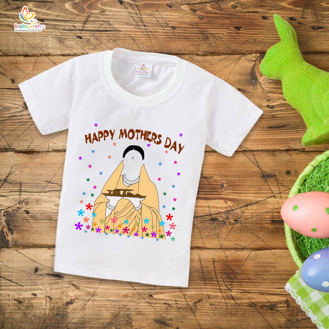 Mother's Day Special Kids T-Shirt for Boys & Girls, Cute Half Sleeve Unisex Topwear, Soft Cotton Tee, Perfect Gift for Toddlers and Children, Comfortable Daily Wear