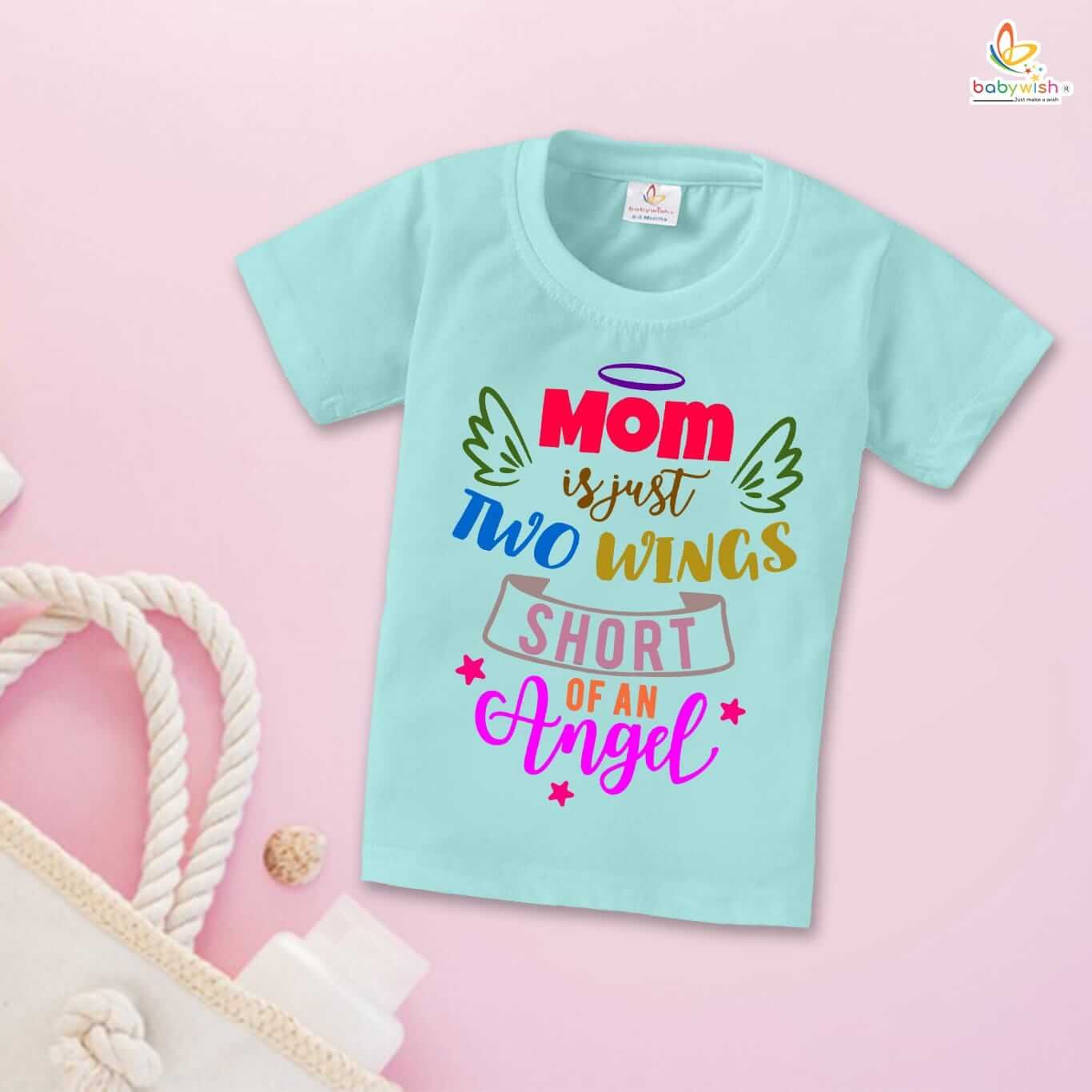 Mother's Day Special T-Shirt for Boy’s and Girl’s Half Sleeve Topwear for Unisex Kids