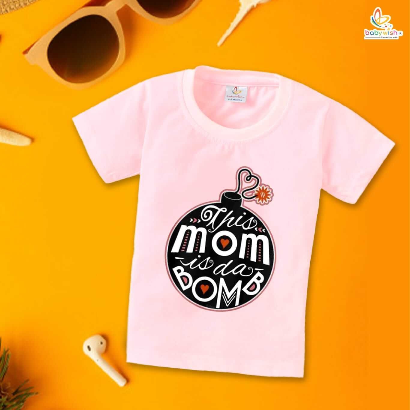 Mother’s Day Special T-Shirt for Boys & Girls – Half Sleeve Unisex Topwear for Kids, Soft & Cute Design, Comfortable Outfit, Perfect Gift for Mother’s Day