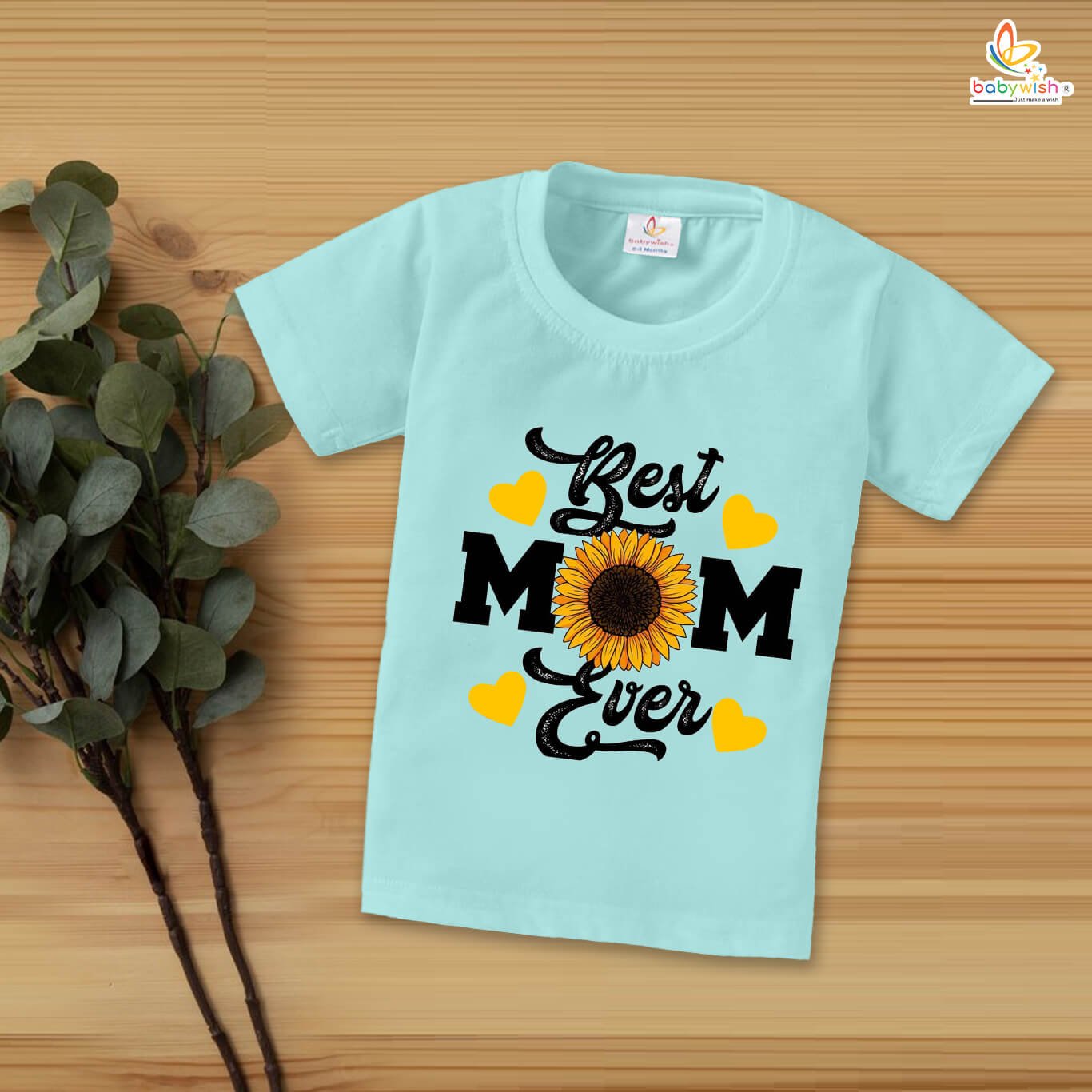 Mother's Day Special T-Shirt for Boys & Girls, Unisex Kids Half Sleeve Topwear, Cute Mom & Me Matching Outfit, Soft Cotton Tee for Toddlers and Babies, Perfect Gift for Moms