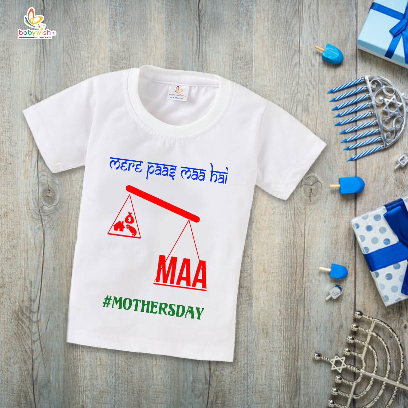Mother's Day Special T-Shirt for Boys & Girls, Cute Half Sleeve Unisex Kids Topwear, Soft Cotton Tee for Toddlers and Children, Perfect Gift for Moms, Comfortable Daily Wear
