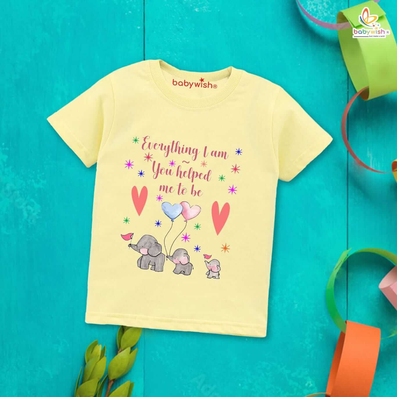 Mother’s Day Special T-Shirt for Boys & Girls – Half Sleeve Unisex Topwear for Kids, Cute & Comfortable Design, Perfect Gift for Mother’s Day Celebration