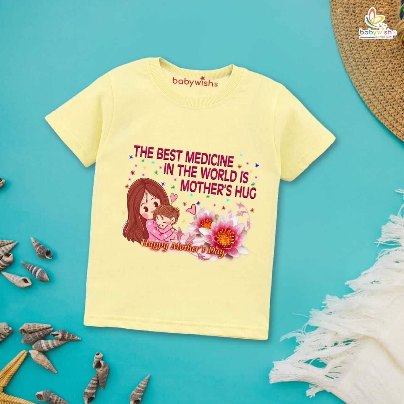 Mother’s Day Special T-Shirt for Boys & Girls – Half Sleeve Unisex Topwear for Kids, Soft & Comfortable, Cute Design, Perfect Gift for Mother’s Day