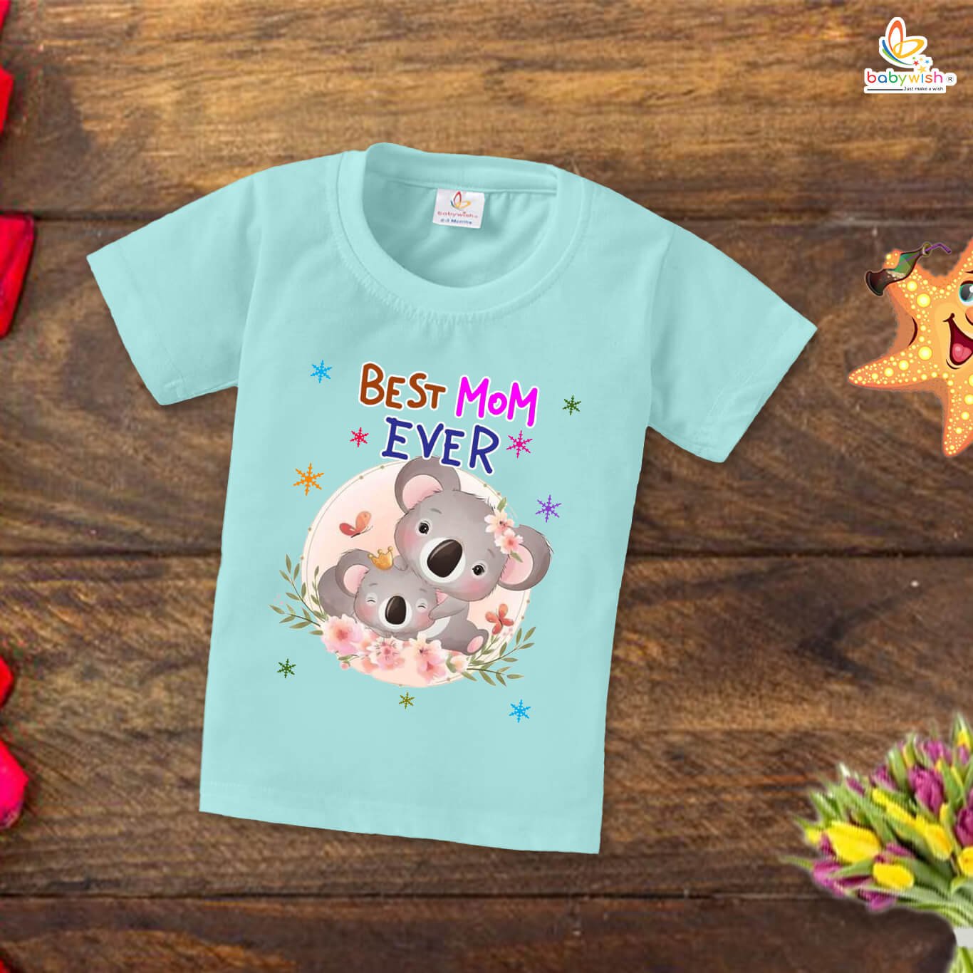 Mother's Day Special T-Shirt for Boys & Girls, Unisex Kids Half Sleeve Topwear, Cute Mom & Me Matching Tee, Soft Cotton Comfortable Outfit for Toddlers and Babies