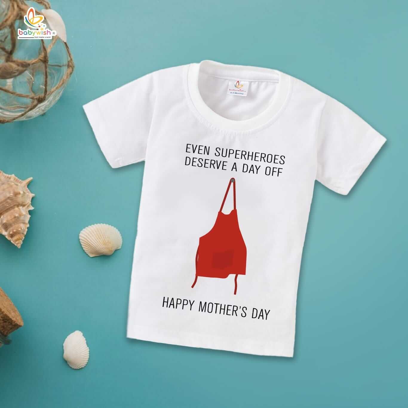Mother's Day Special T-Shirt for Boys & Girls, Cute Half Sleeve Unisex Topwear for Kids, Soft Cotton Tee for Toddlers and Children, Perfect Gift for Moms, Comfortable Daily Wear
