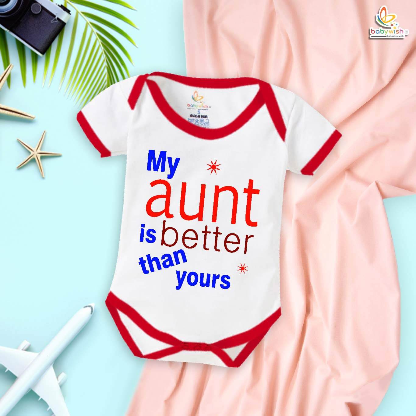My Aunt Is Better Than Yours Baby Romper Soft Cotton Funny Baby Onesie Cute Aunt Love Infant Bodysuit for Newborn Baby Boy Girl Babywish