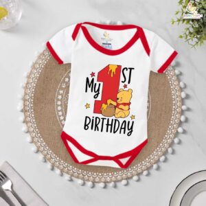 My First Birthday Romper – Adorable 1st Birthday Bodysuit for Baby Boys & Girls | Cute Infant Birthday Outfit by Babywish