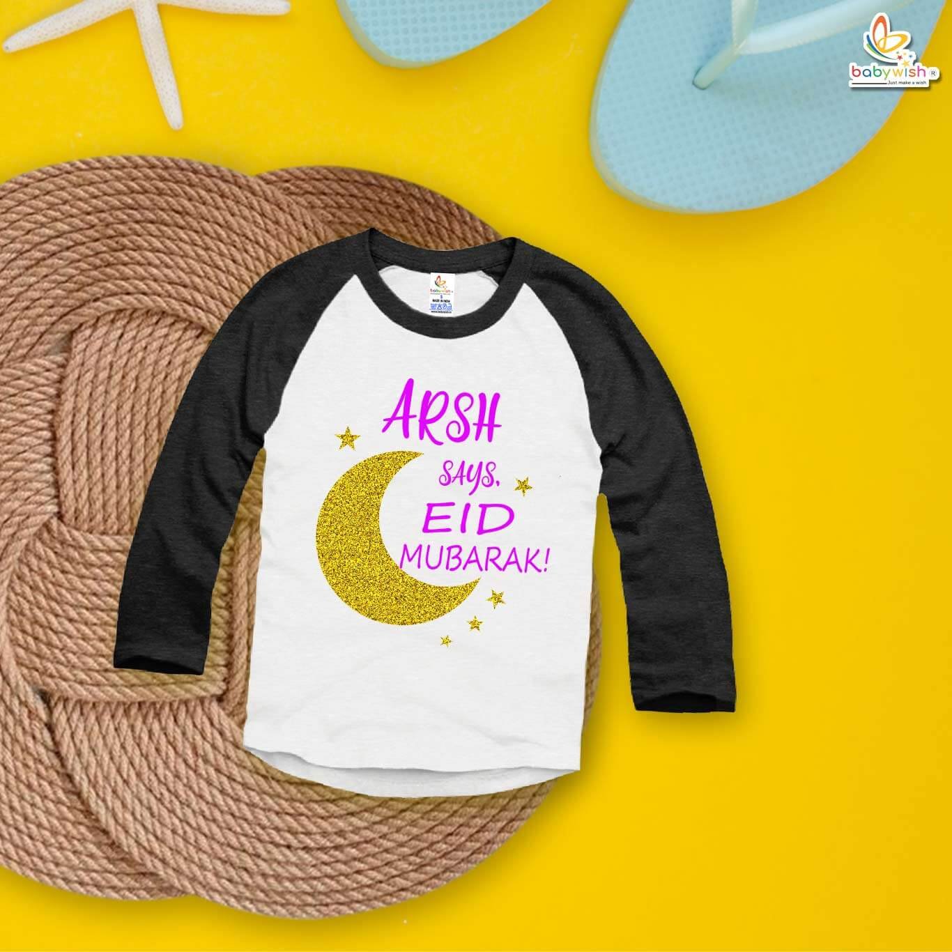 My First Eid Full Sleeve T-shirt – Eid Mubarak Baby Outfit – Babywish