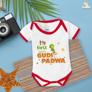 Happy Gudi Padwa baby romper
