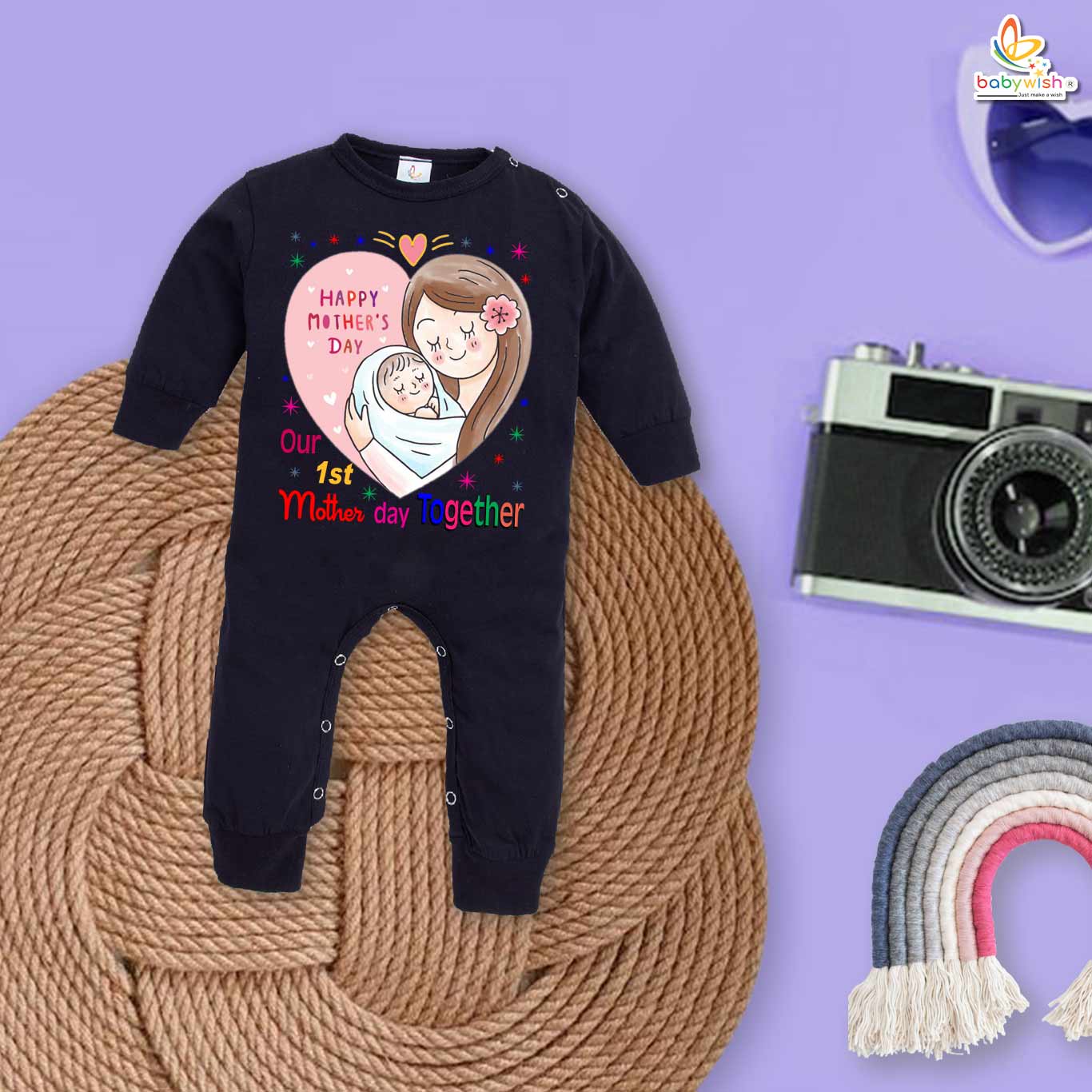 mothers day baby romper cotton soft outfit