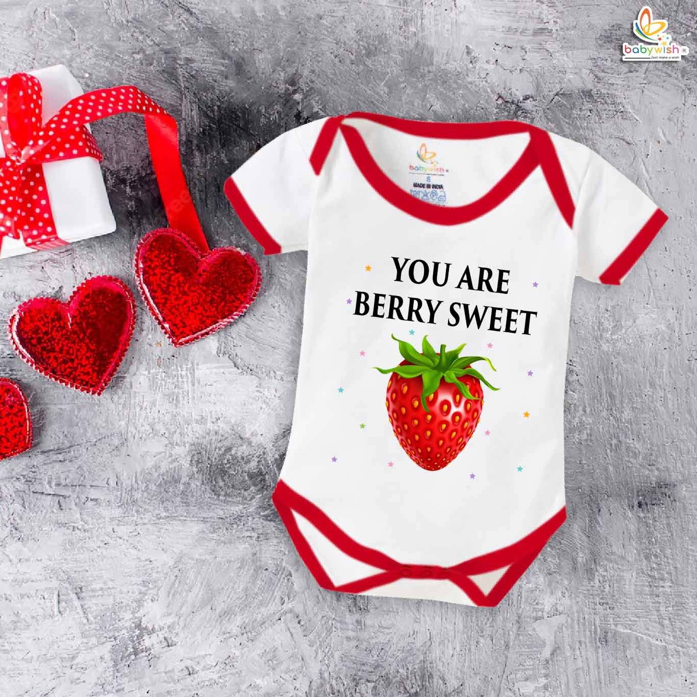 My First Valentine’s Day Romper | "We Just Click" Baby Bodysuit – Babywish