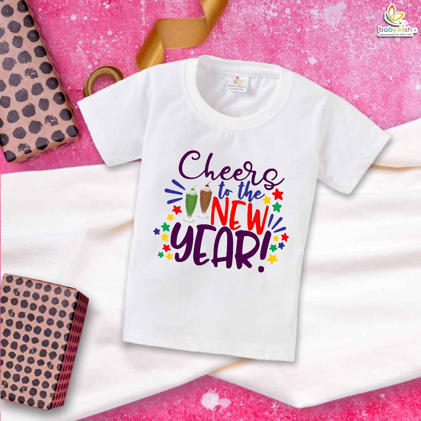 Babywish New Year T-shirt My First New Year T-shirt Cheers to the New Year Celebrations