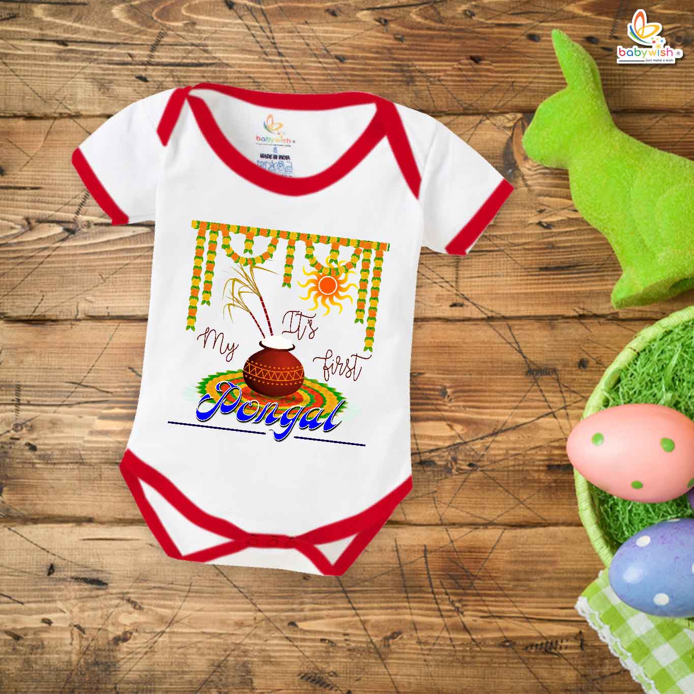 Babywish Pongal Romper Clothes My First Pongal Bodysuits My 1st Pongal