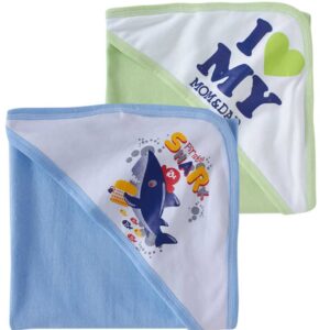 Baby Hooded Towels for Newborn – Combo Multicolor Bath Towels for Boys & Girls, Soft and Absorbent Infant and Kids Hooded Towels, Cozy Baby Bath Wraps