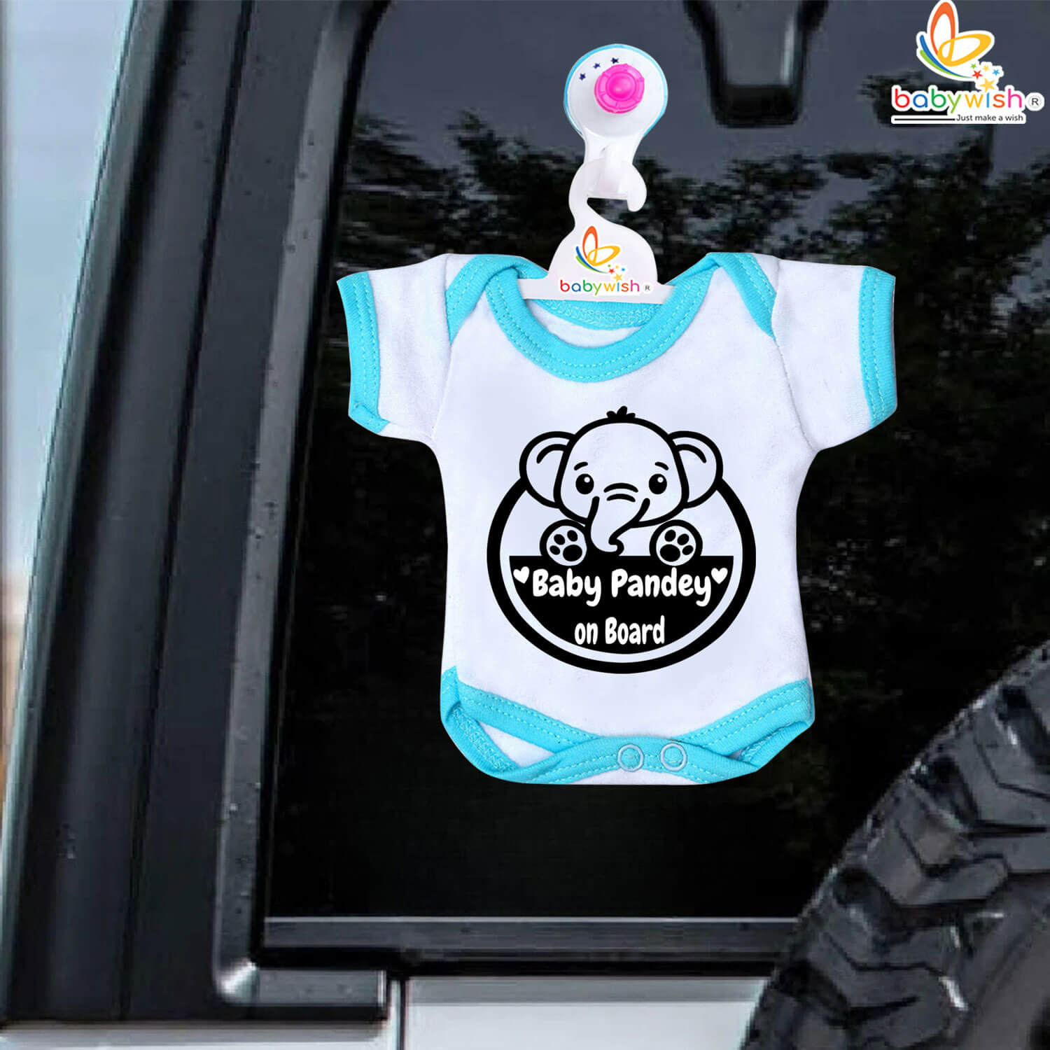 baby on board  in car