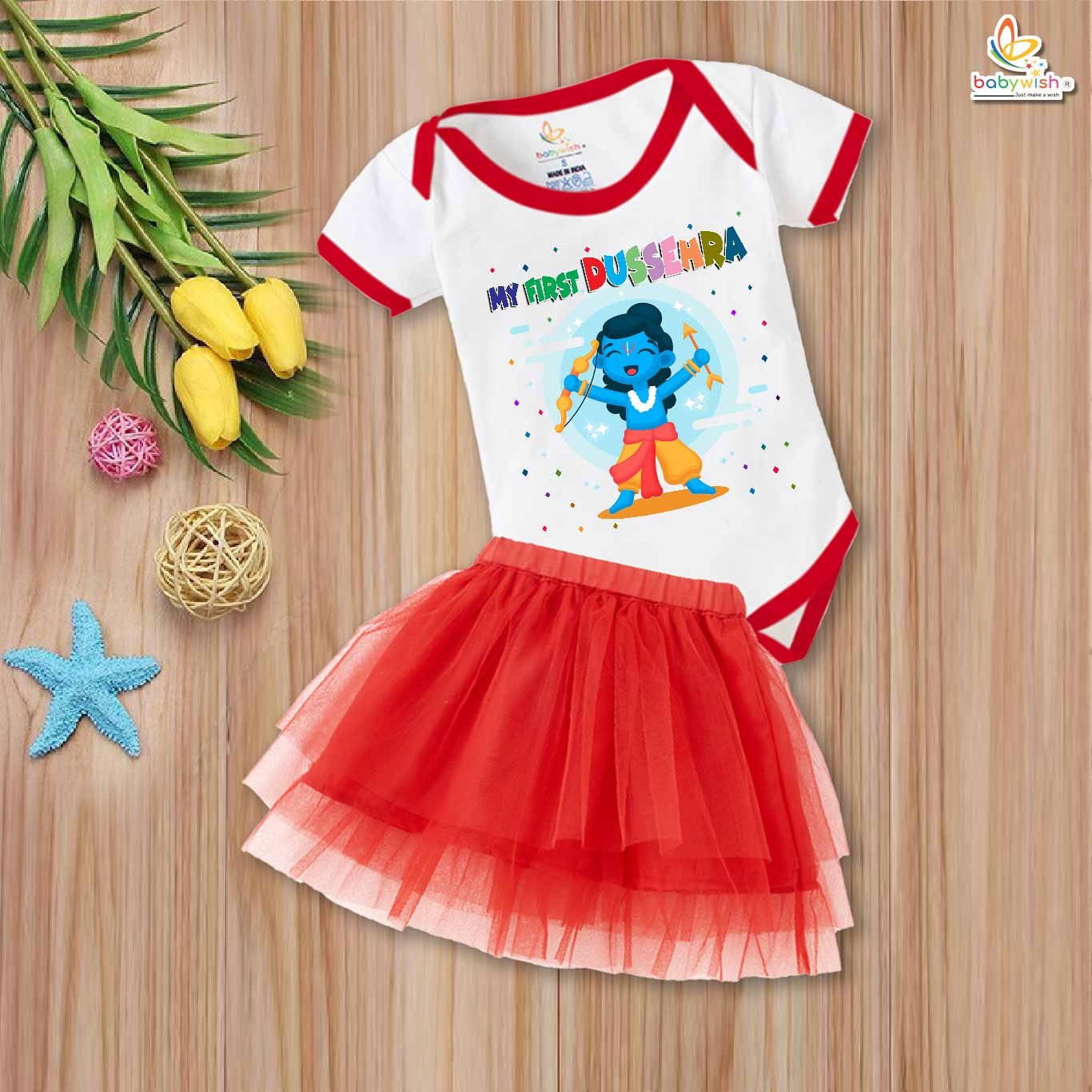 newborn-girls-tutu-skirt-romper-navratri-print-onesies-bodysuits-for-baby-0-to-12-months
