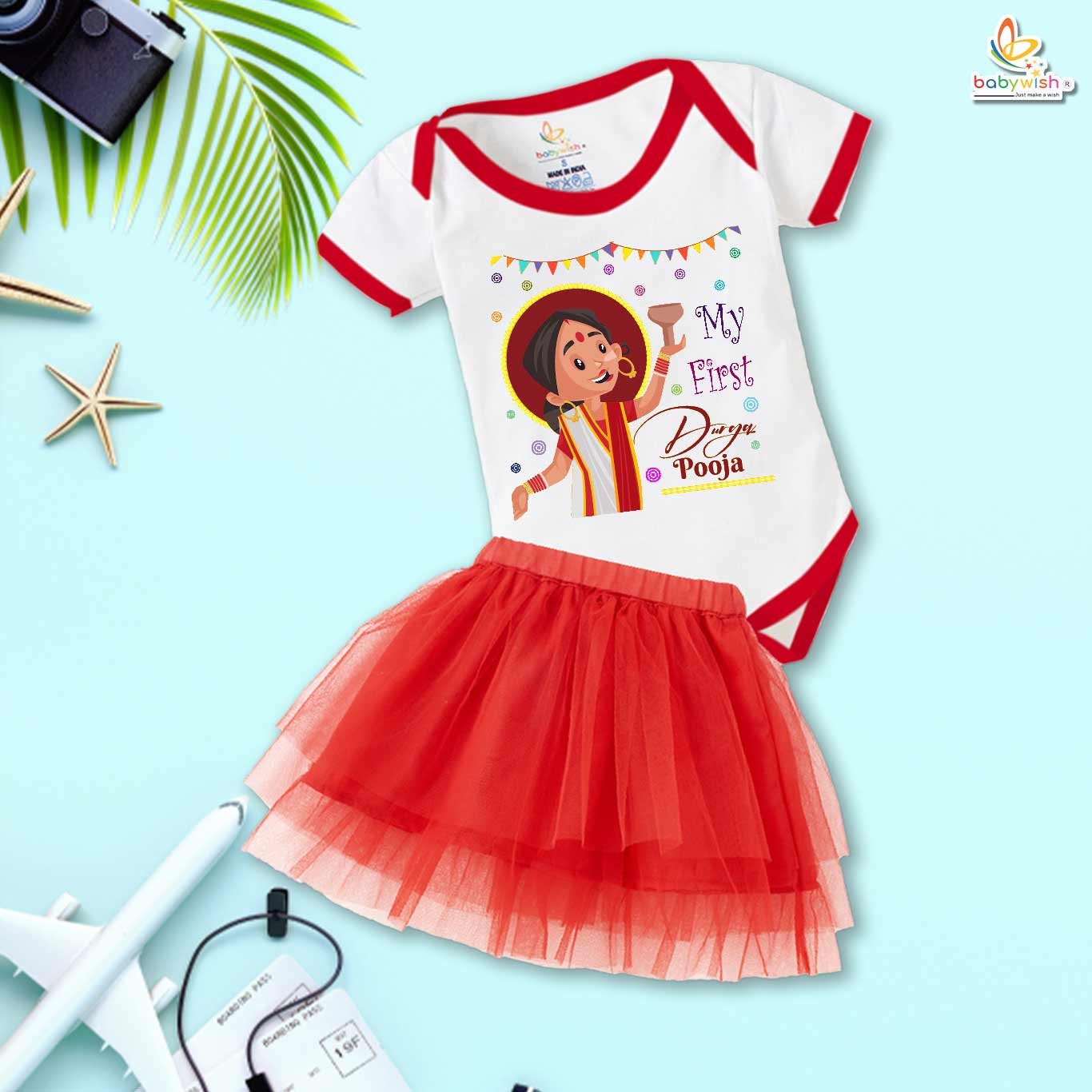 newborn-girls-tutu-skirt-romper-navratri-print-onesies-bodysuits-for-baby-0-to-12-months