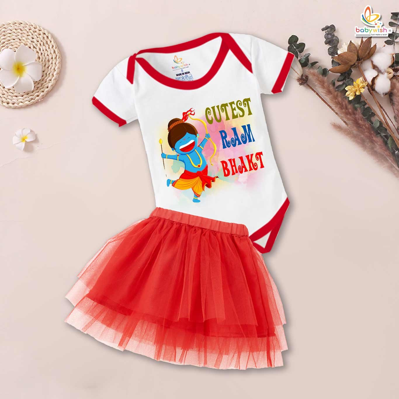 newborn-girls-tutu-skirt-romper-navratri-print-onesies-bodysuits-for-baby-0-to-12-months
