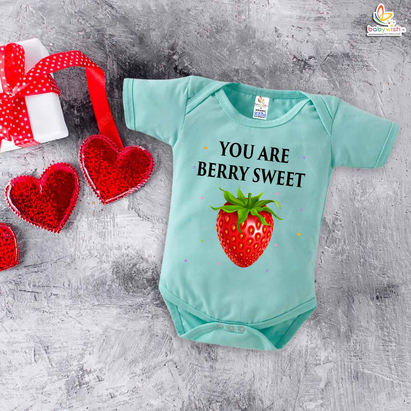 Berry Sweet Baby Romper – Cute Strawberry Print Cotton Onesie for Newborn Baby Girl & Boy | Half Sleeve Infant Bodysuit - Image 4