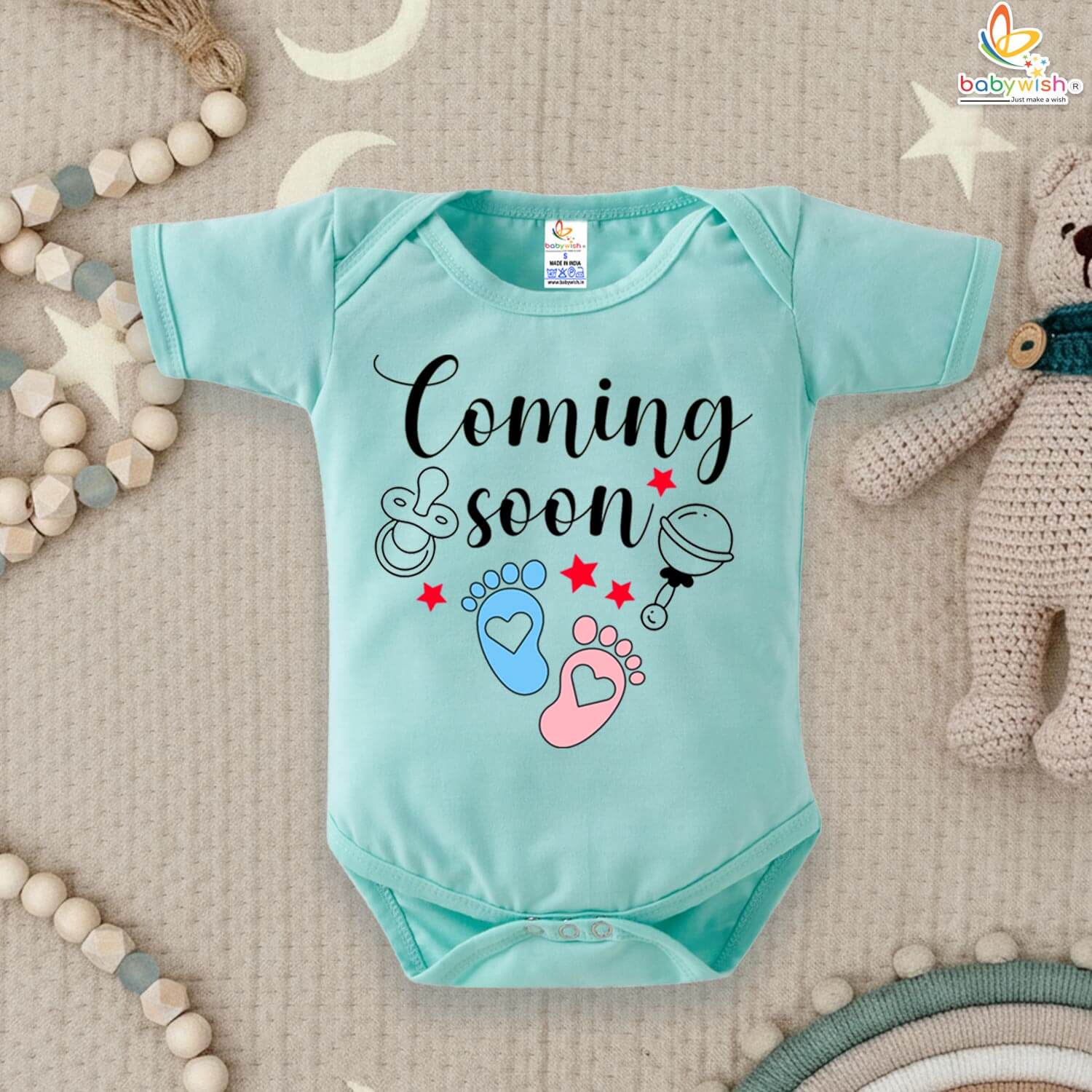 Pregnancy Announcement Romper for Baby – Soft Cotton Reveal Onesie for Surprise Pregnancy Reveal | Pregnancy Announcement Gift – Personalized Baby Announcement Outfit | | Adorable Baby Outfit by Babywish
