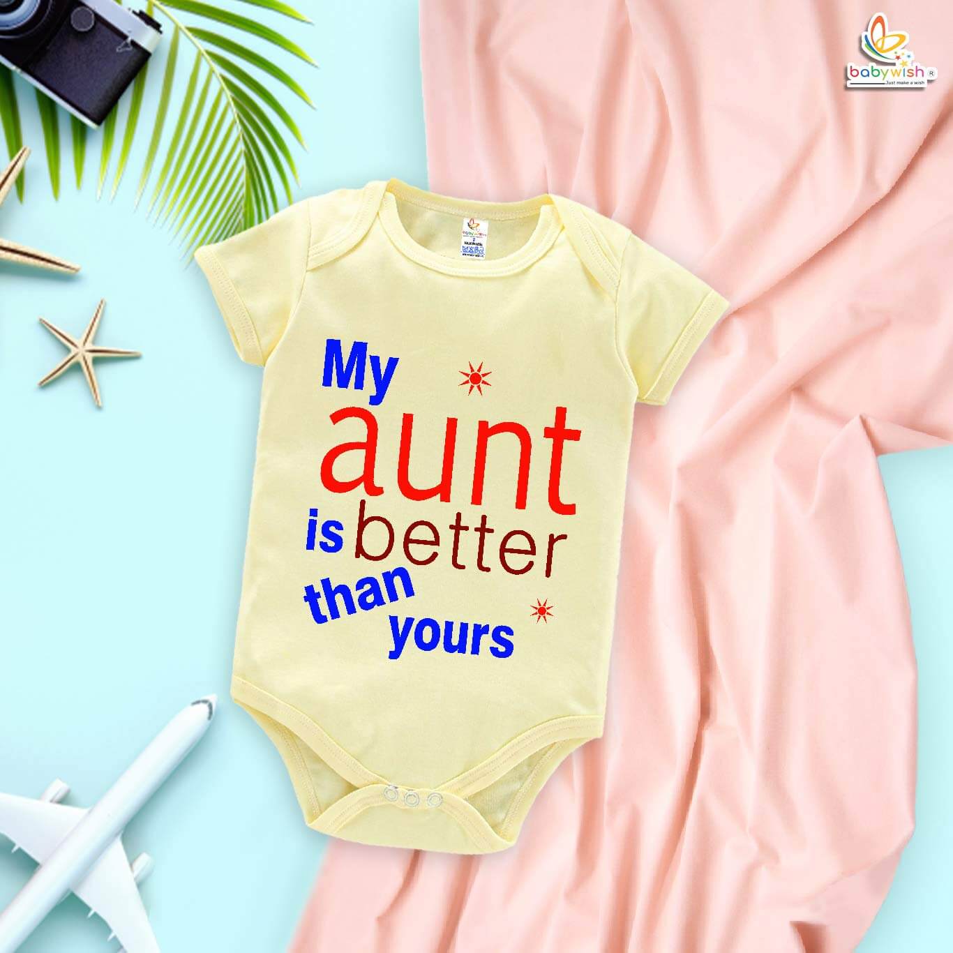 My Aunt Is Better Than Yours Baby Romper | Cute Aunt Love Baby Onesie for Newborn Boys & Girls | Soft Cotton Funny Baby Bodysuit – Babywish - Image 4