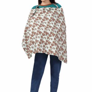 Nursing covers for Mother Breathable feeding cover for Breastfeeding 360° Coverage Protection Cover - Tan Iris Floral