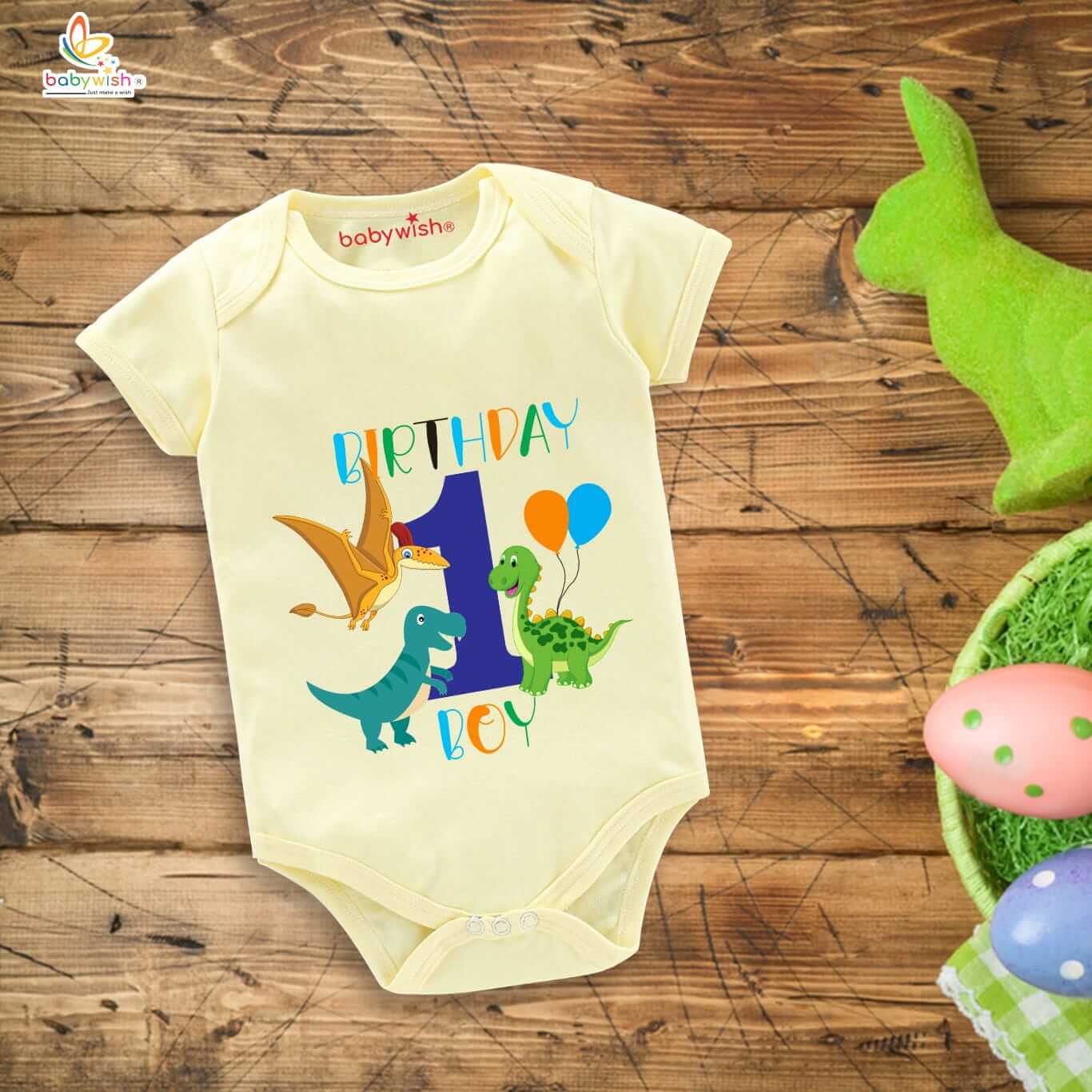 One Month Baby Romper for Newborn | Unisex Cotton Onesie 0-3 Months | Soft Half Sleeve Round Neck Bodysuit Clothes for Infant Boys & Girls Daily Wear