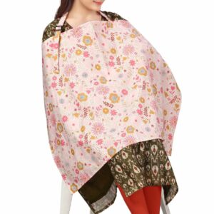Nursing covers for Mother Breathable feeding cover for Breastfeeding 360° Coverage Protection Cover - Orange Sunflower Floral