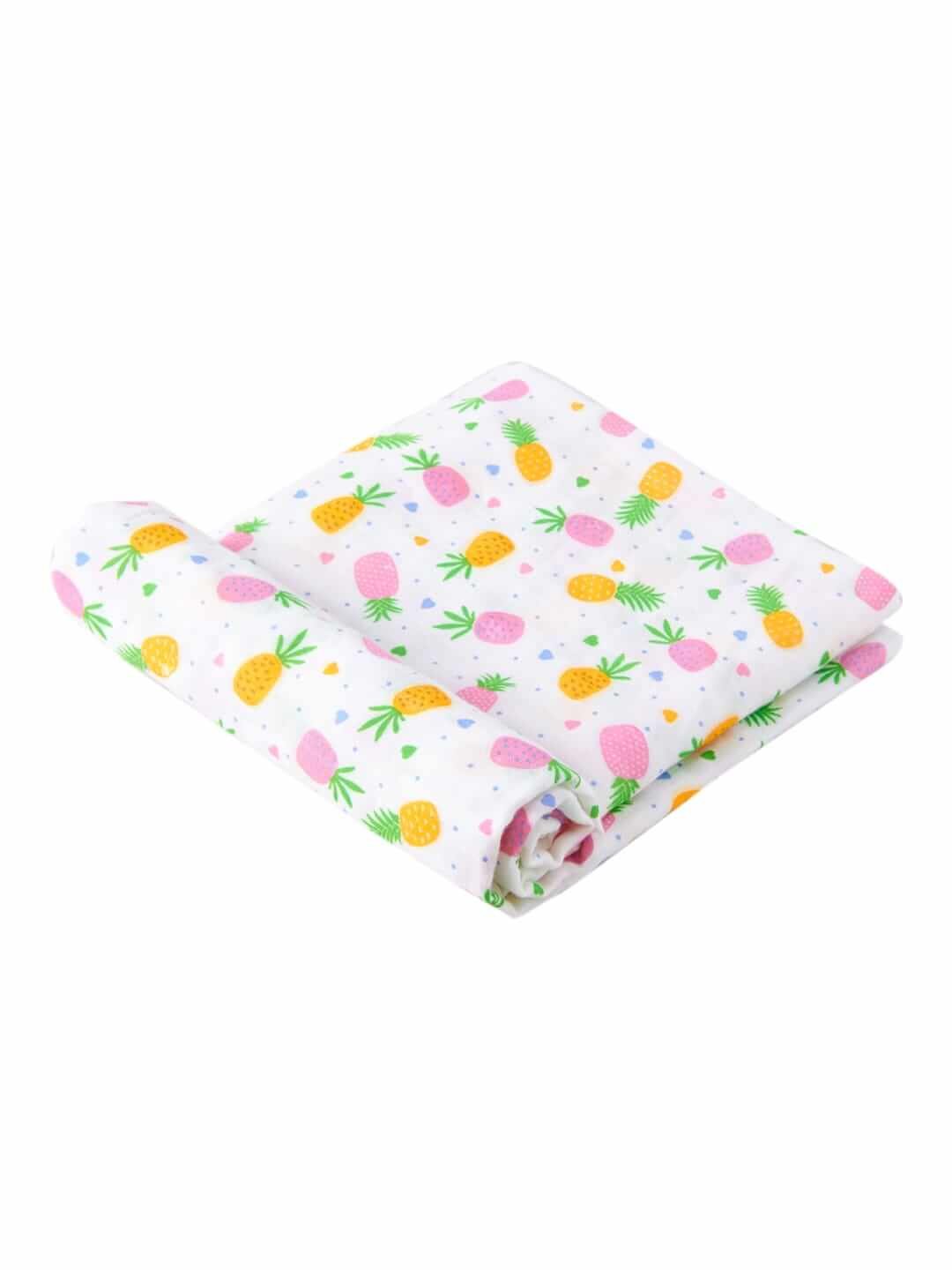 Muslin Swaddle Blankets 100% Organic for Newborn Baby – Soft Multipurpose Infant Swaddle 112x112cm, Breathable Cotton Wrap for Sleeping, Nursing, Travel, and Baby Comfort
