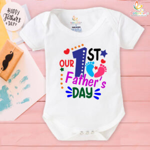 Our 1st Father’s Day baby romper – first Father’s Day gift for dad by Babywish