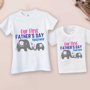 Newborn baby and dad matching set
