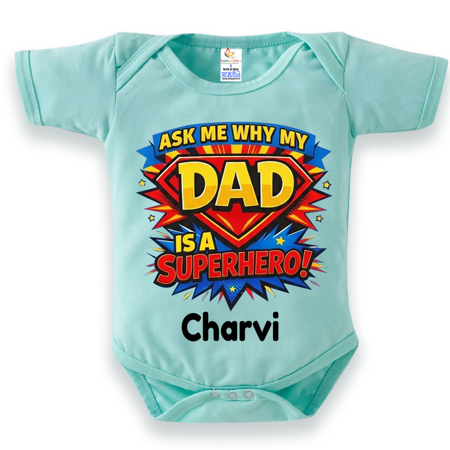 Soft Cotton Father’s Day Baby Romper