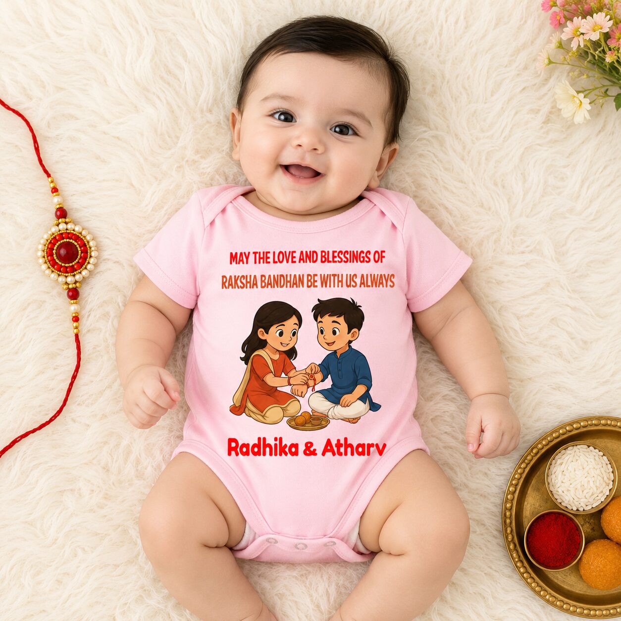 Baby Rakhi Romper