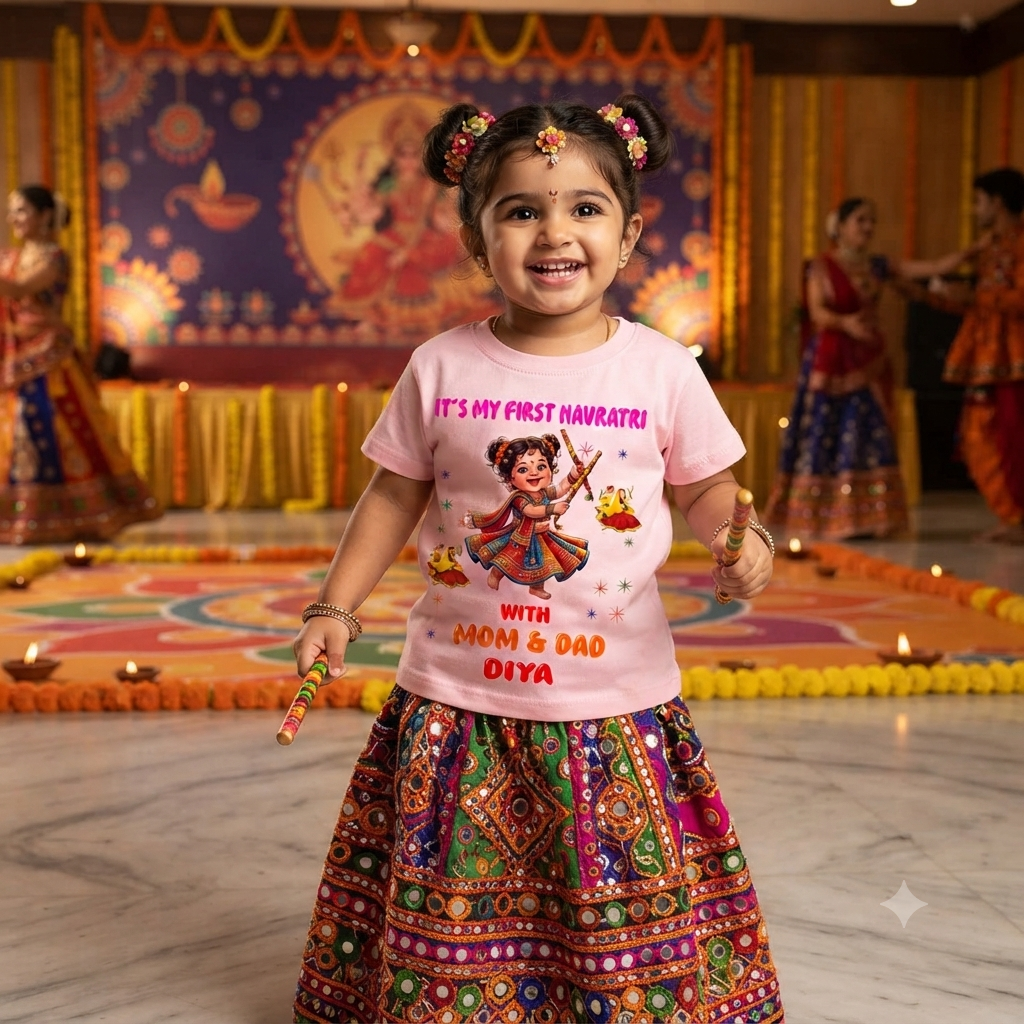 First Navratri Garba baby T-shirt