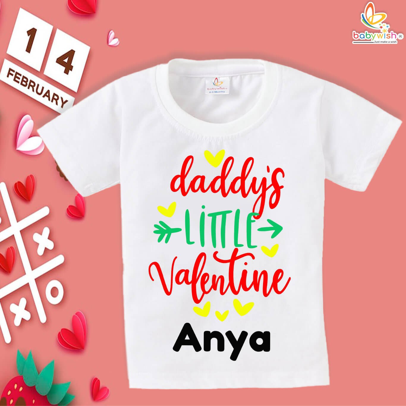 personalized valentine baby tshirt