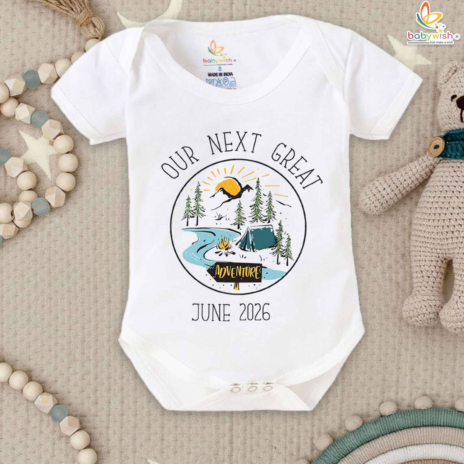 Pregnancy Announcement Bodysuit for Parents | Newborn Baby Reveal Outfit | Gender Neutral Baby Announcement Romper – Babywish