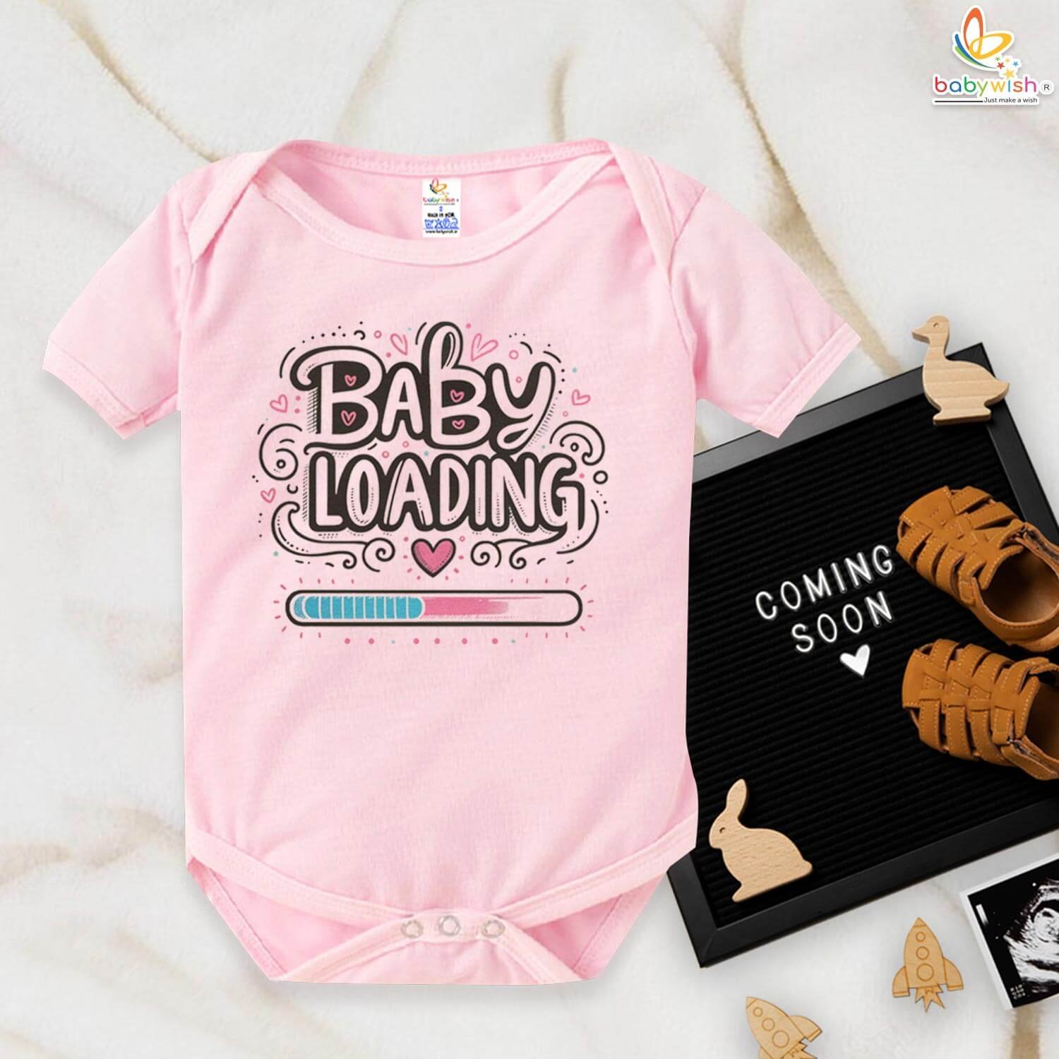 Surprise Pregnancy Announcement Baby Romper | Cute Baby Reveal Outfit for Expecting Parents | Unique Maternity Reveal Gift for New Moms and Dads | Babywish