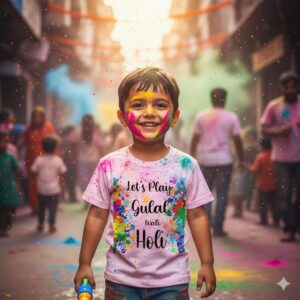 Celebrate colors with Babywish holi tshirt