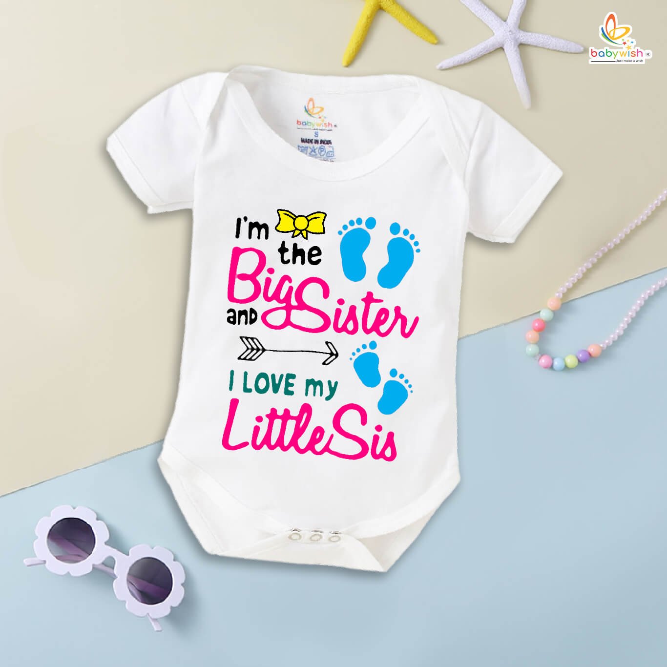 Rakshabandhan Romper for Baby Boys & Girls | Brother Sister Matching Outfit | Cute Rakhi Onesie Dress | Newborn & Infant Rakhi Gift Clothing | Festival Wear for Raksha Bandhan – Babywish