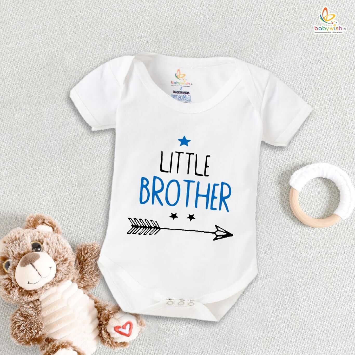 Rakshabandhan Romper for Kids, Brother Sister Matching Outfit, Cute Rakhi Gift Onesie, Comfortable Half Sleeve Baby Clothes for Boys and Girls Babywish