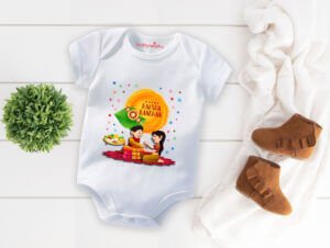 Rakshabandhan Special Baby Romper | Cute Brother Sister Matching Outfit | Newborn Rakhi Onesie Dress | Infant Festival Wear & Rakhi Gift for Boys Girls – Babywish