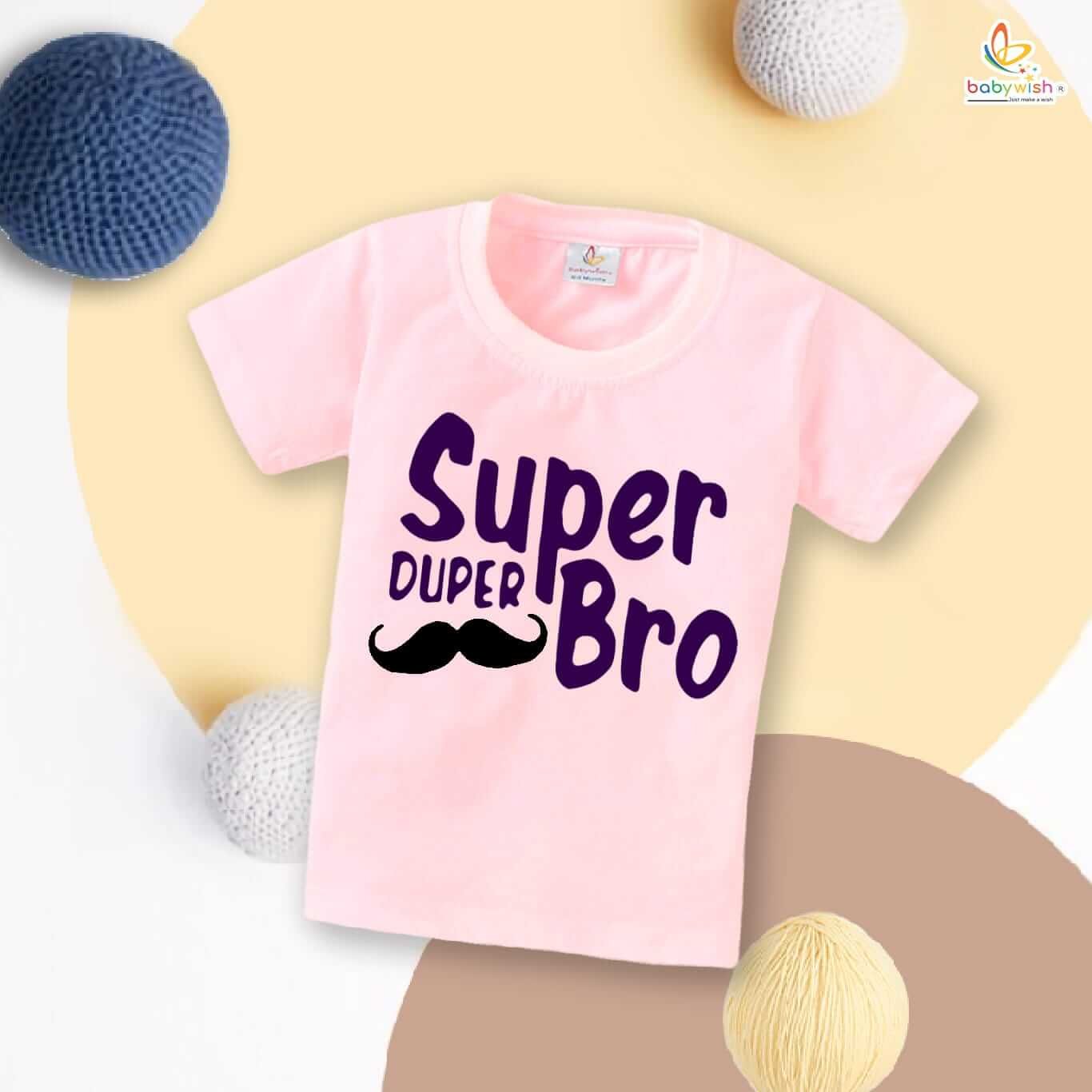 Rakshabandhan T-Shirt for Kids – Brother Sister Matching Dress Perfect Rakhi Gift Tee for Boys and Girls Babywish