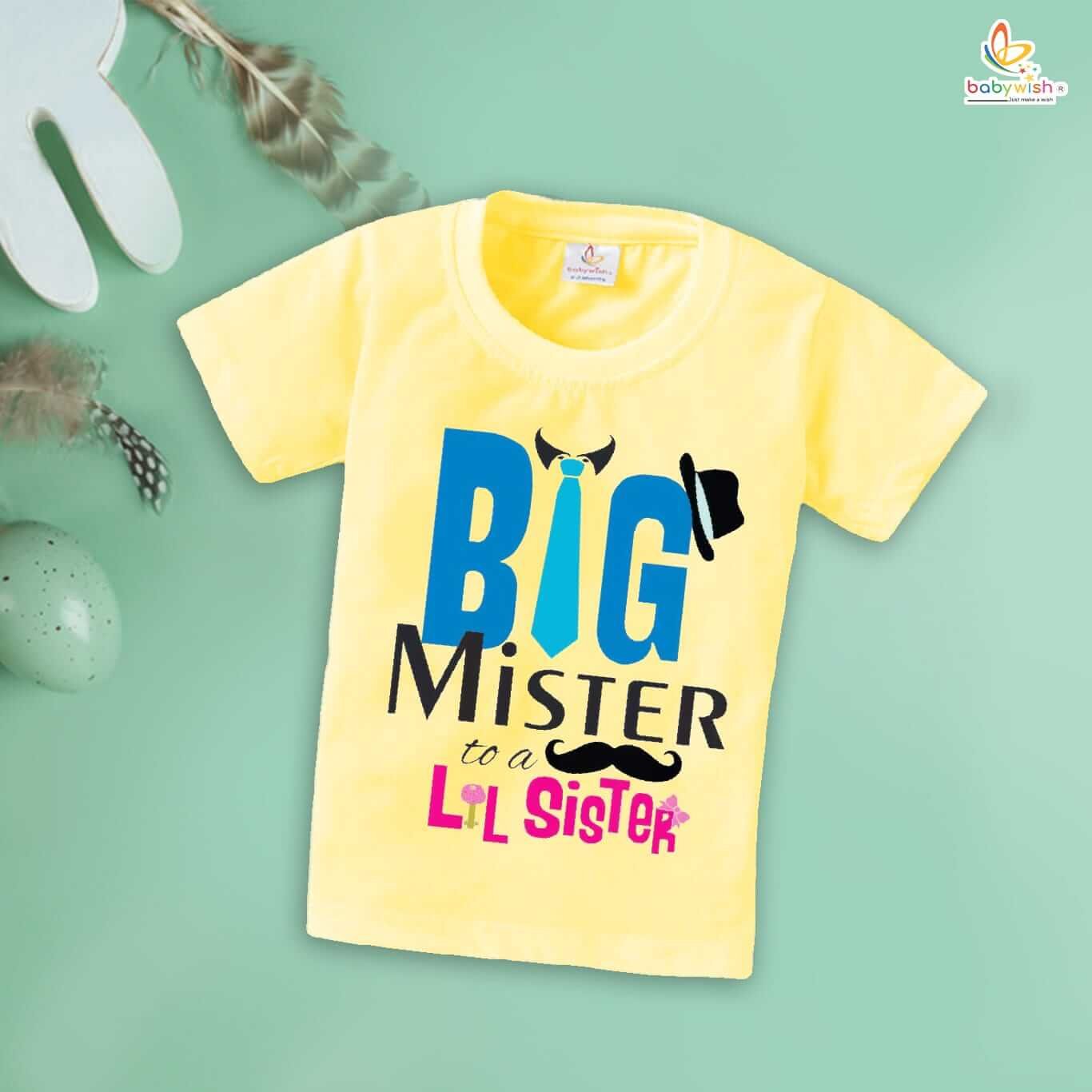 Rakshabandhan T-Shirt for Kids – Brother Sister Matching Dress Tee, Best Rakhi Gift Outfit for Boys and Girls Babywish