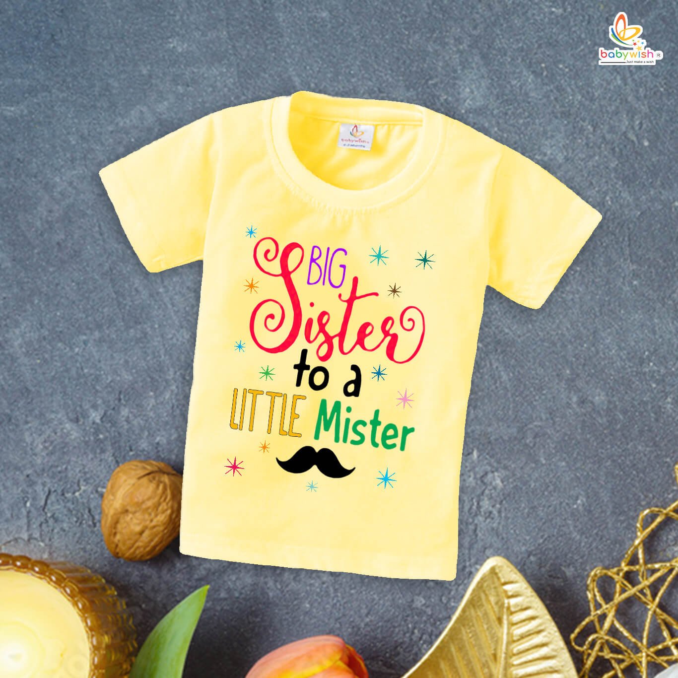 Rakshabandhan T-Shirt for Kids – Brother Sister Matching Dress Tee, Perfect Rakhi Gift for Boys and Girls Babywish