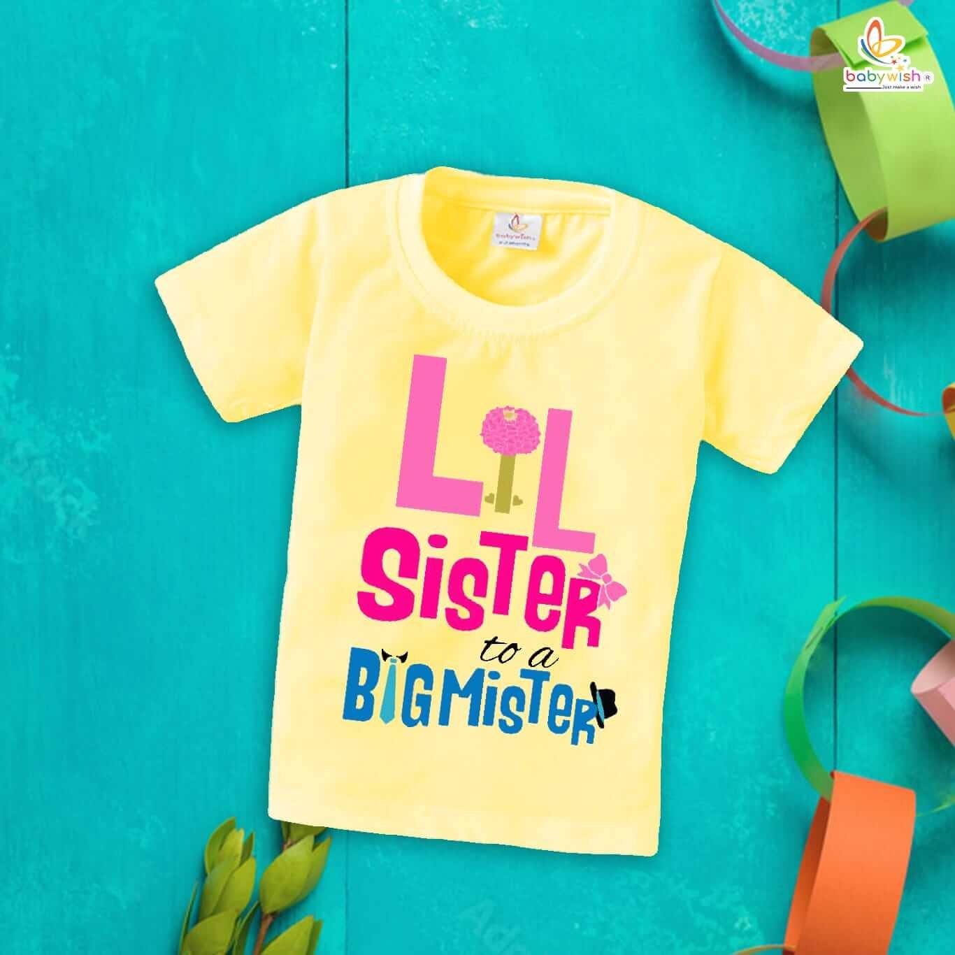 Rakshabandhan T-Shirt for Kids – Brother Sister Matching Dress Tee, Perfect Rakhi Gift Outfit for Boys and Girls Babywish