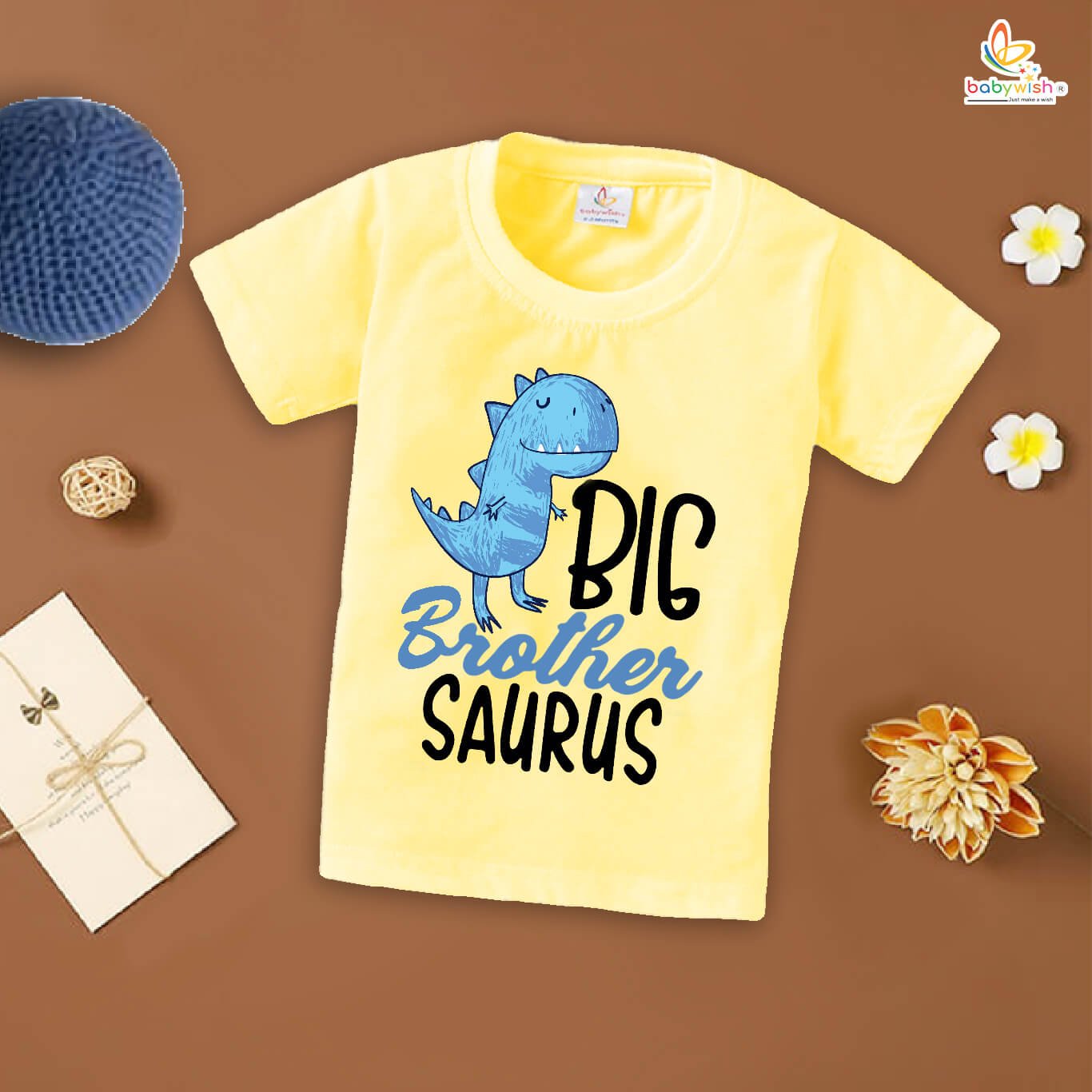 Rakshabandhan T-Shirt for Kids Brother Sister Matching Outfit – Cute Rakhi Gift Tee Dress for Siblings Babywish