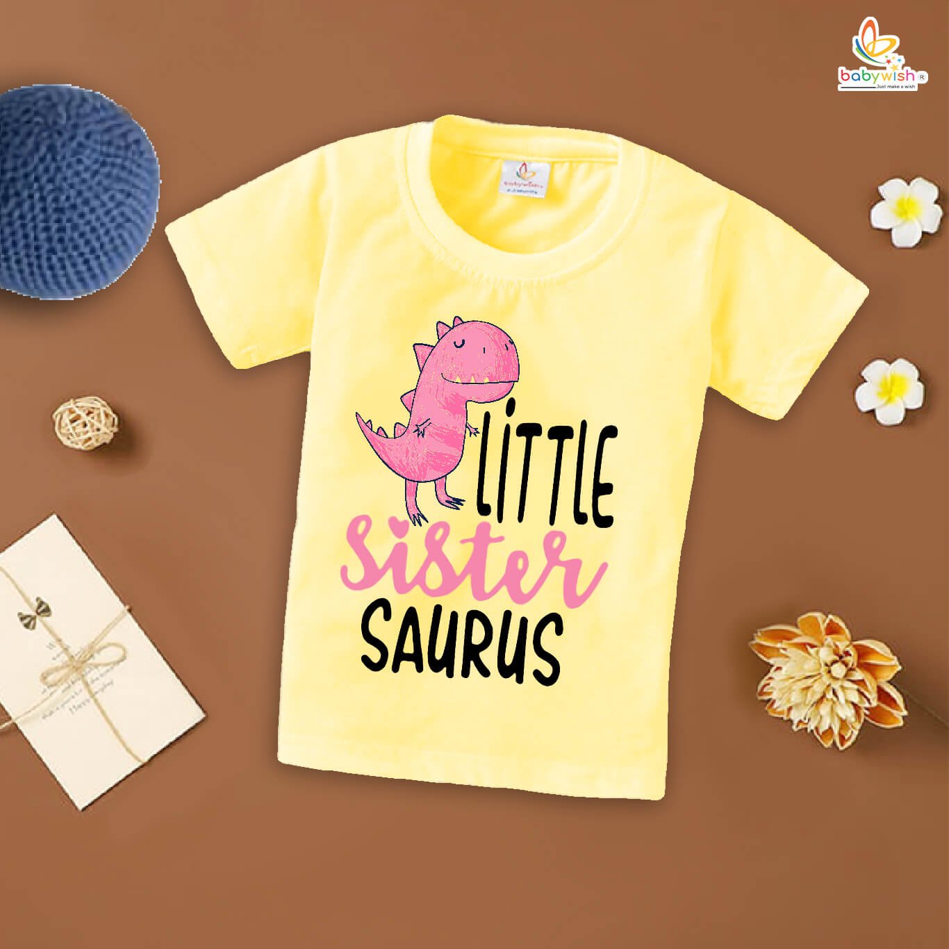 Rakshabandhan T-Shirt for Kids Brother Sister Matching Outfit – Cute Rakhi Gift Tee Dress for Siblings Babywish