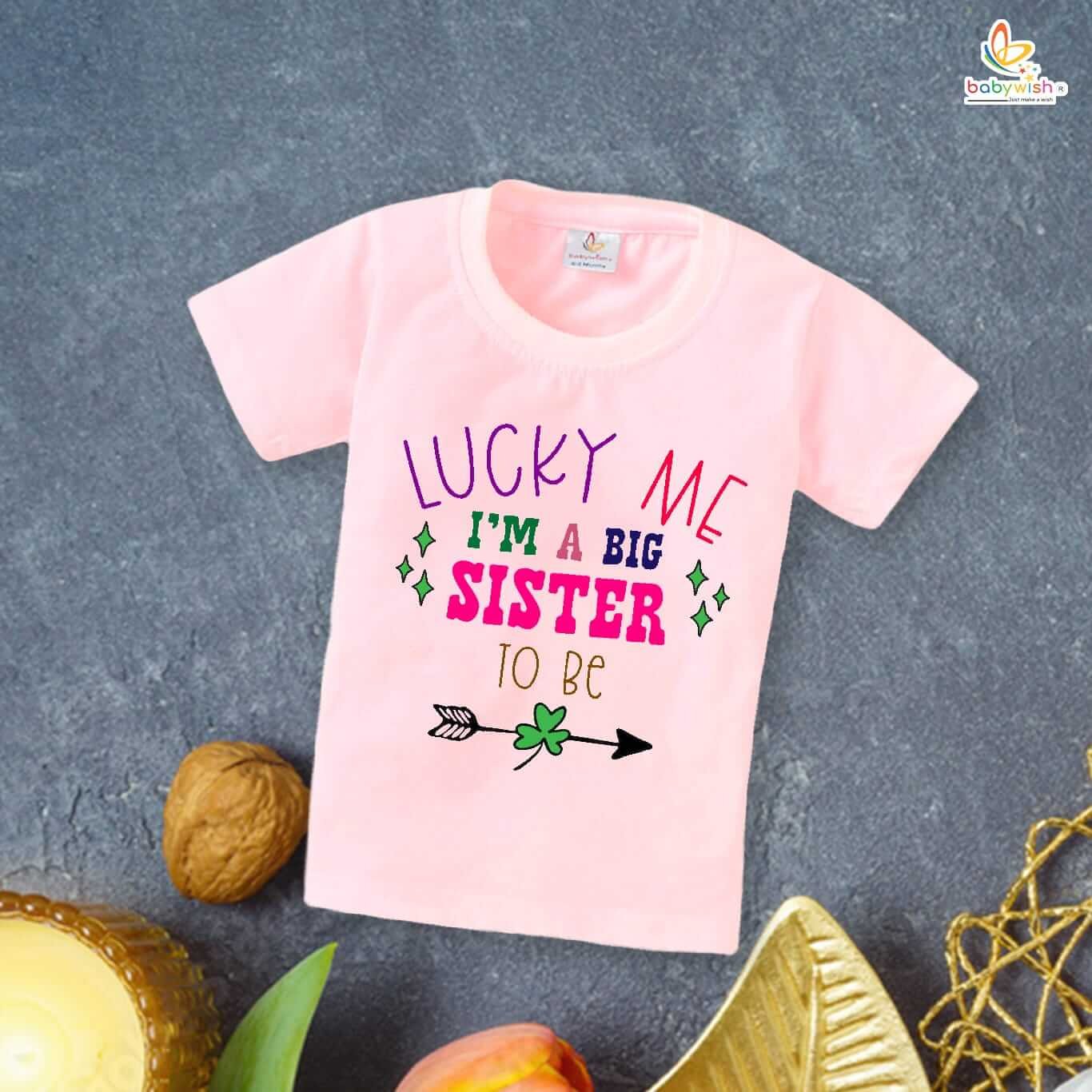 Rakshabandhan T-Shirt for Kids, Brother Sister Matching Outfit, Cute Rakhi Festival Gift Tee, Half Sleeve Cotton Topwear for Boys & Girls – Babywish