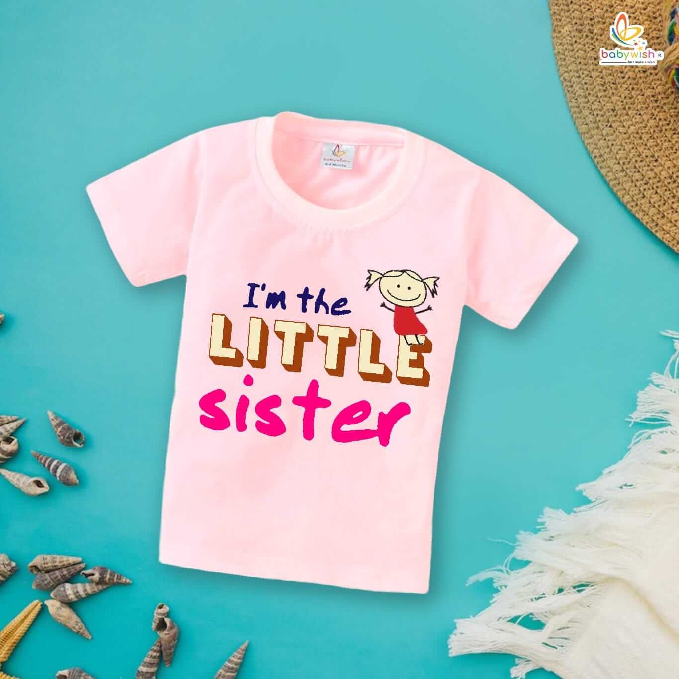 Rakshabandhan T-Shirt for Kids, Brother Sister Matching Outfit, Cute Rakhi Festival Gift Tee, Half Sleeve Cotton Topwear for Boys & Girls – Babywish